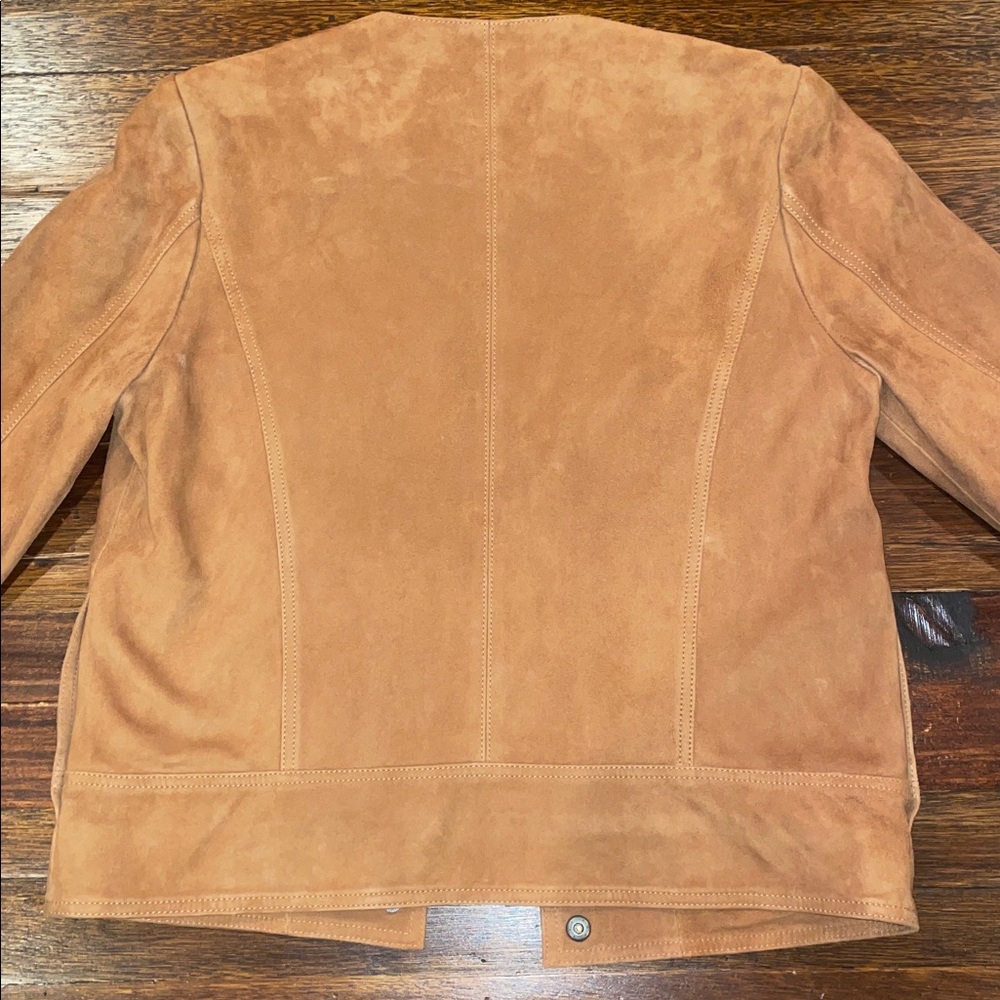 Lucky Brand Camel Suede Jacket Size M - Picture 7 of 13